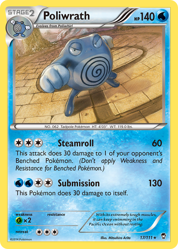 Poliwrath — illustrated card