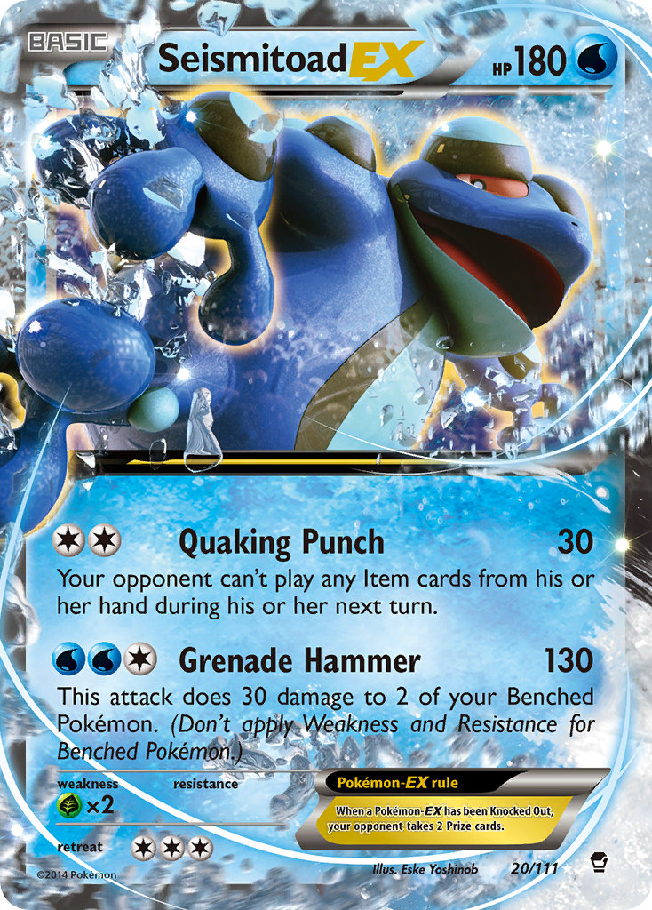Seismitoad-EX — illustrated card