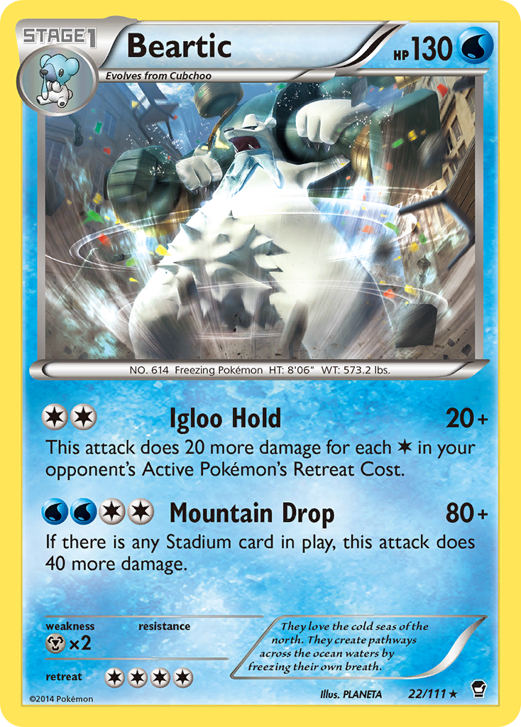 Beartic — illustrated card