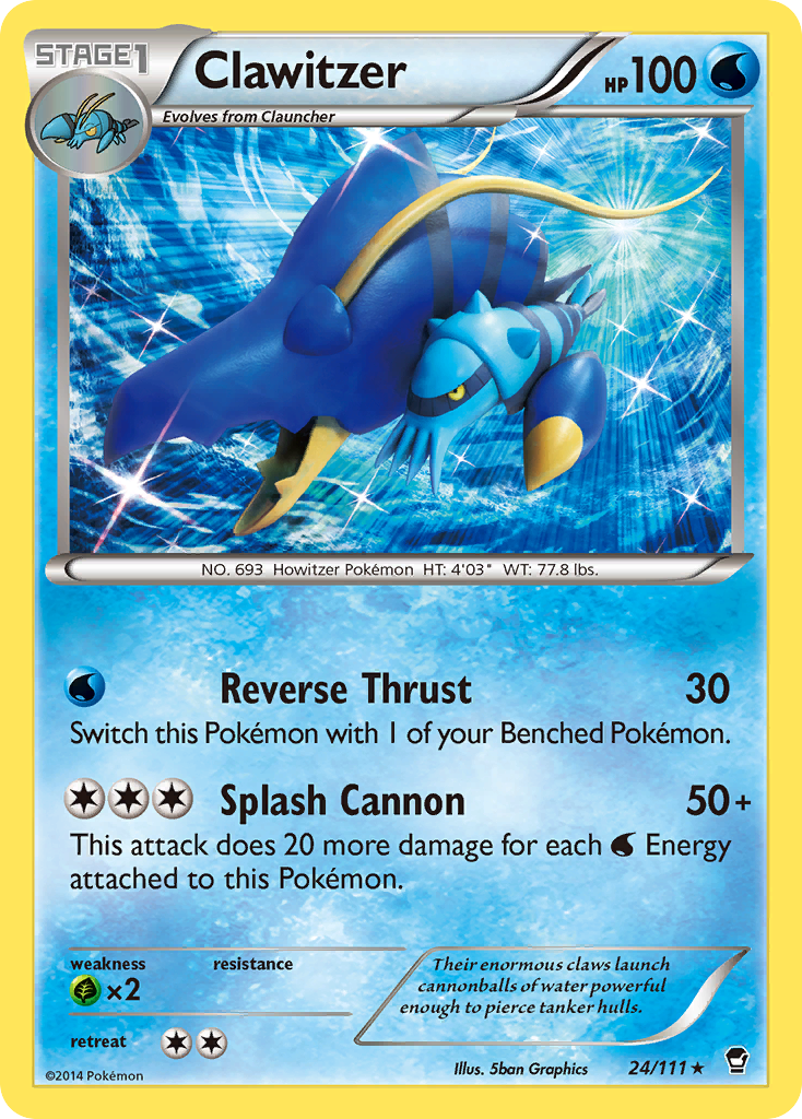 Clawitzer — illustrated card
