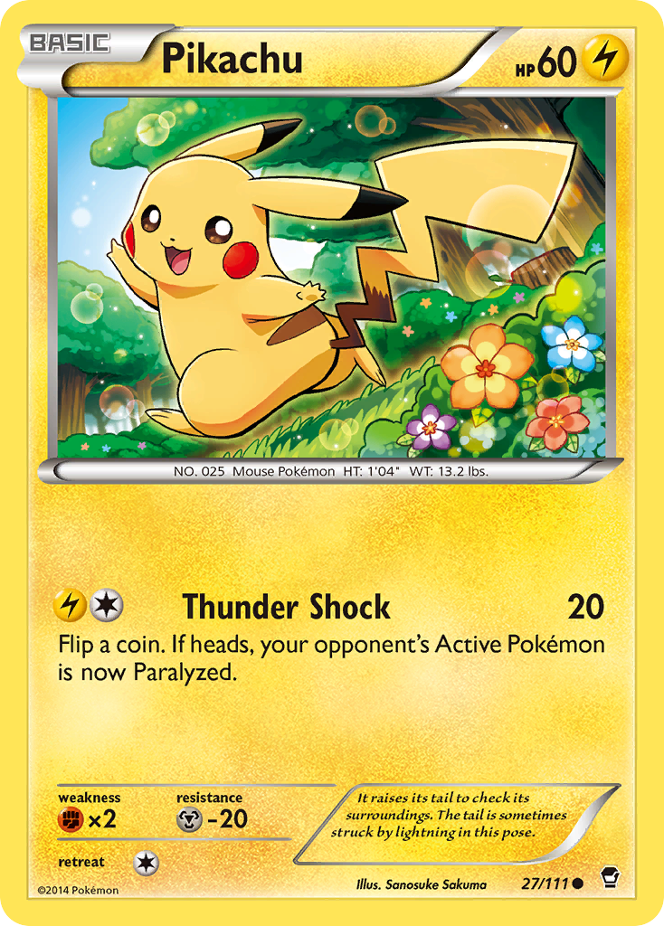 Pikachu — illustrated card
