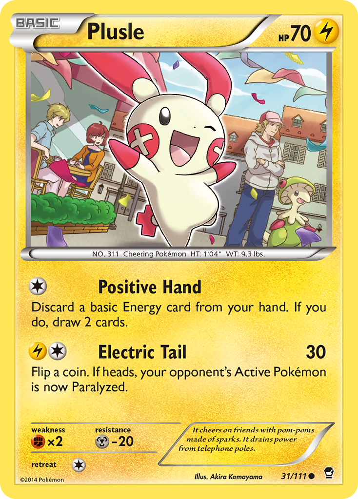 Plusle — illustrated card