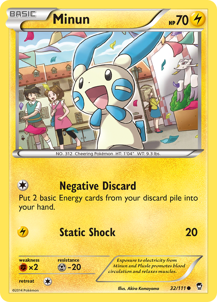 Minun — illustrated card