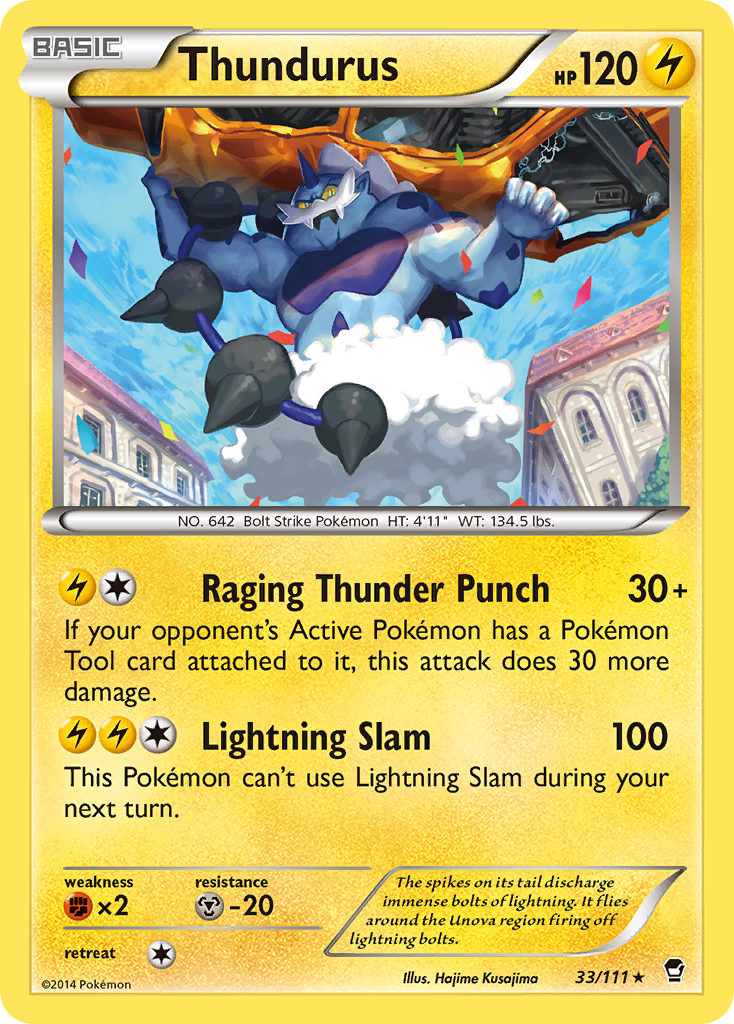 Thundurus — illustrated card