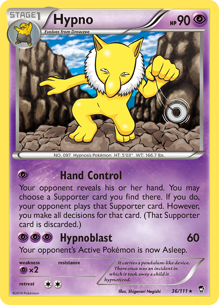 Hypno — illustrated card