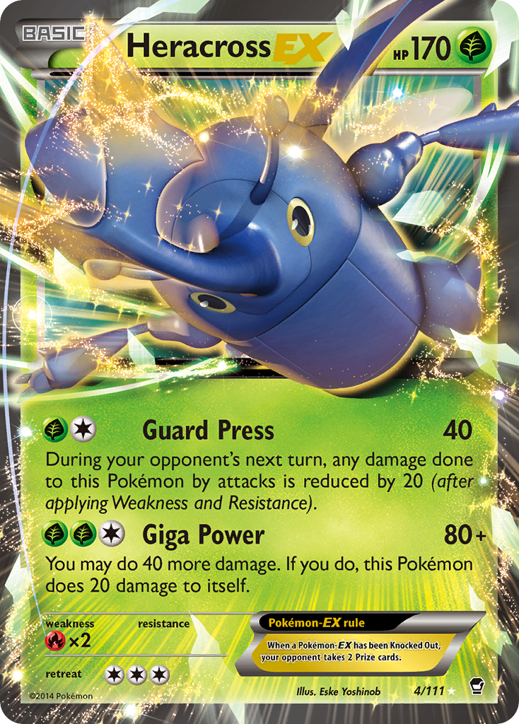 Heracross-EX — illustrated card