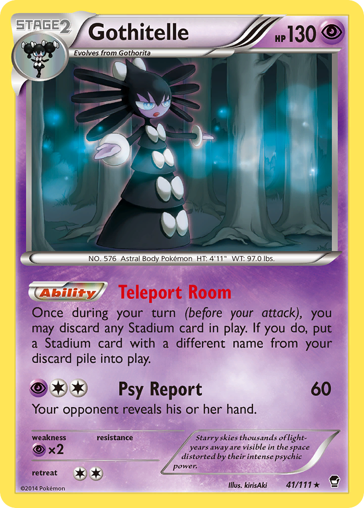 Gothitelle — illustrated card