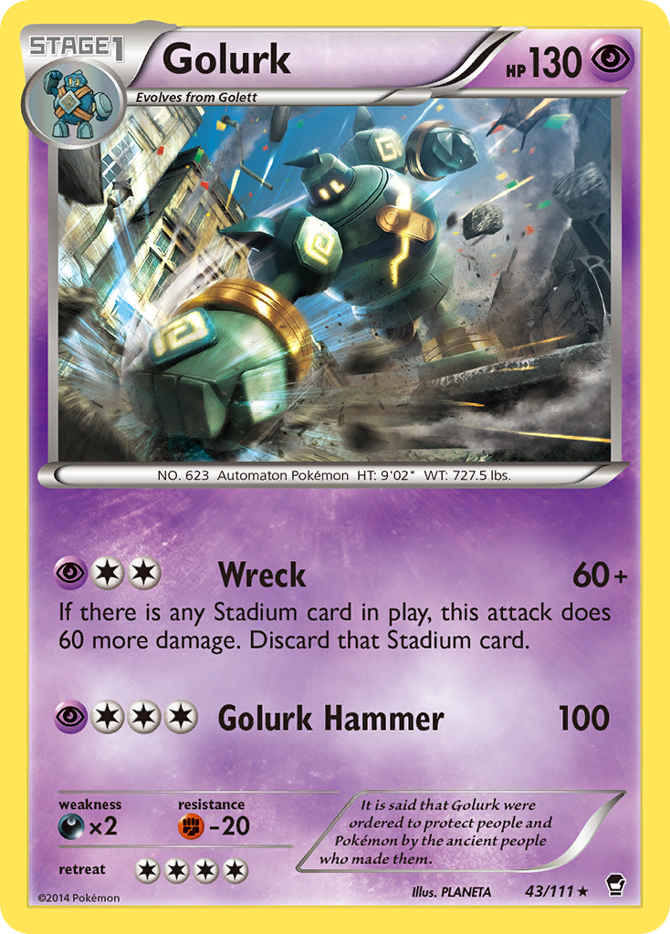 Golurk — illustrated card