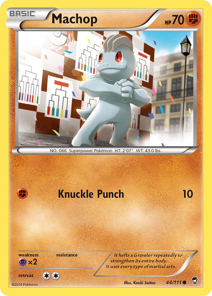 Machop — illustrated card