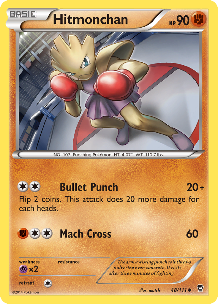 Hitmonchan — illustrated card