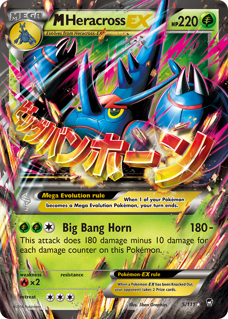 M Heracross-EX — illustrated card