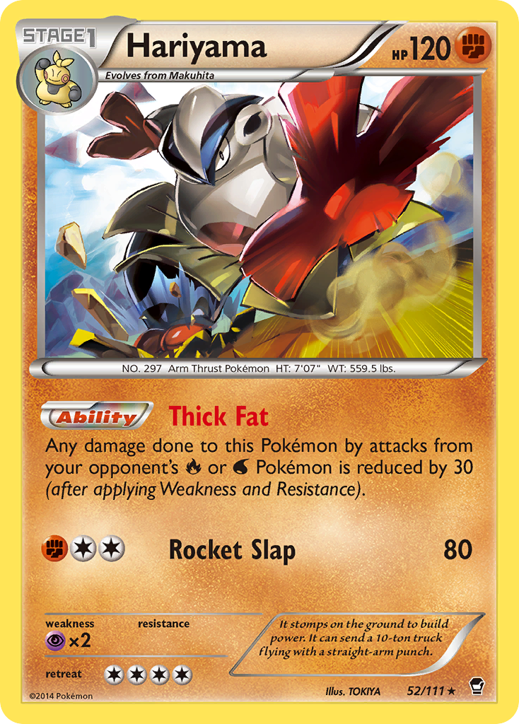 Hariyama — illustrated card