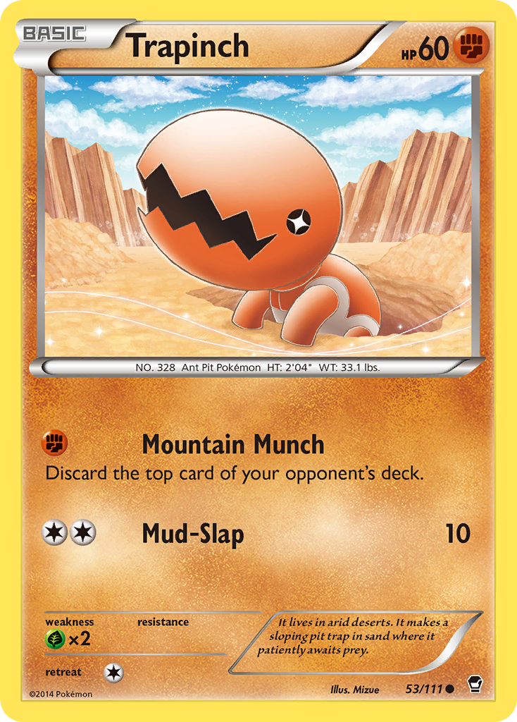 Trapinch — illustrated card