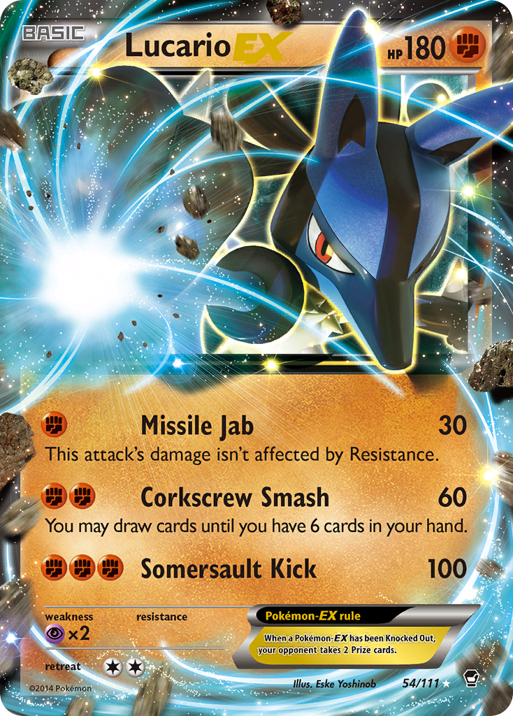 Lucario-EX — illustrated card