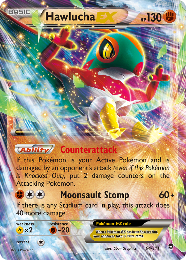 Hawlucha-EX — illustrated card