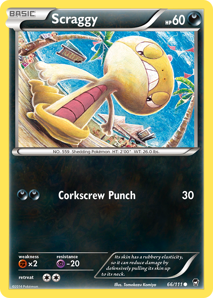 Scraggy — illustrated card