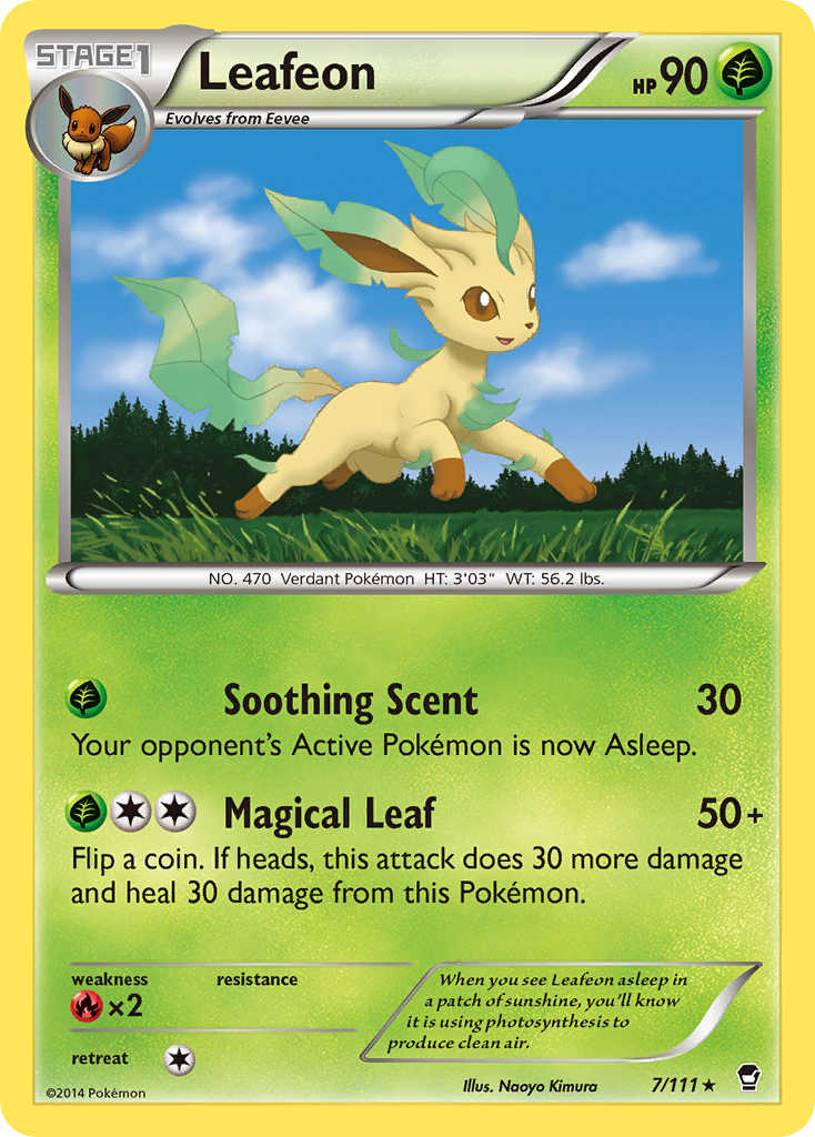 Leafeon — illustrated card