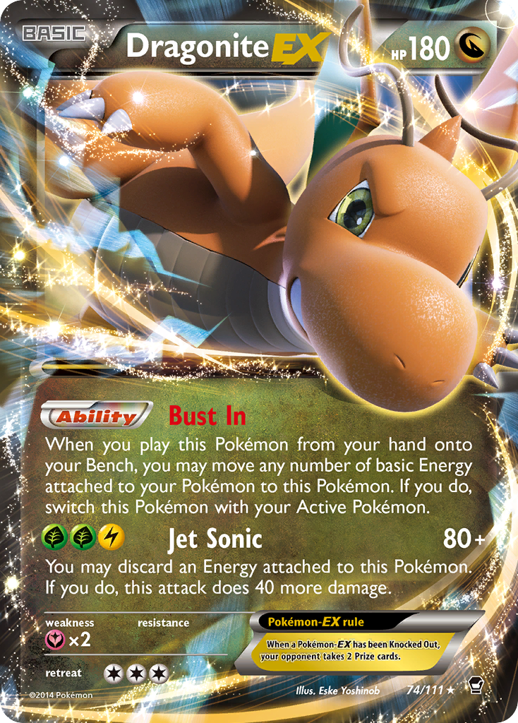 Dragonite-EX — illustrated card