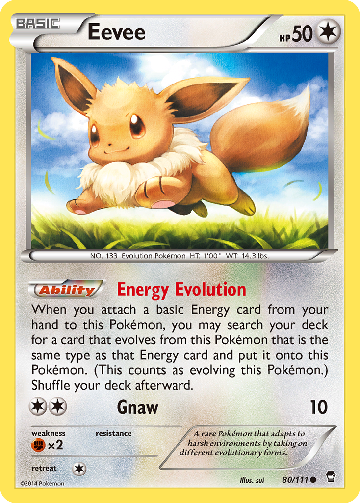 Eevee — illustrated card