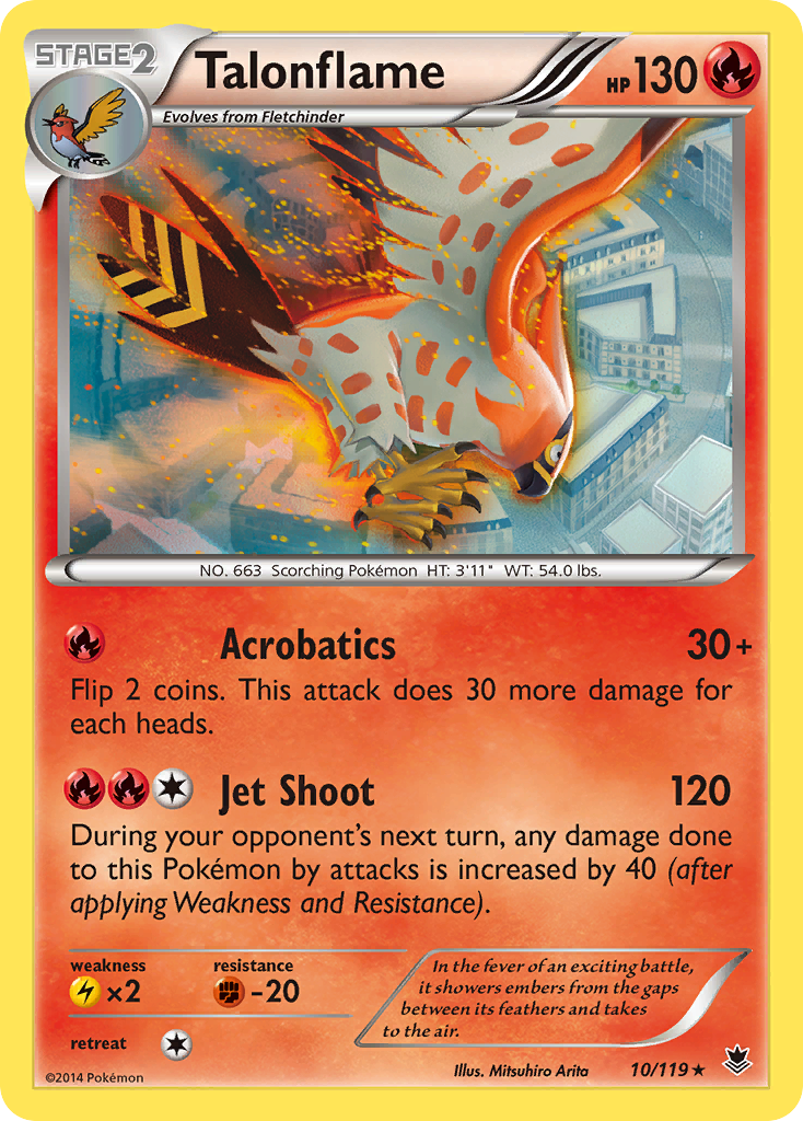Talonflame — illustrated card