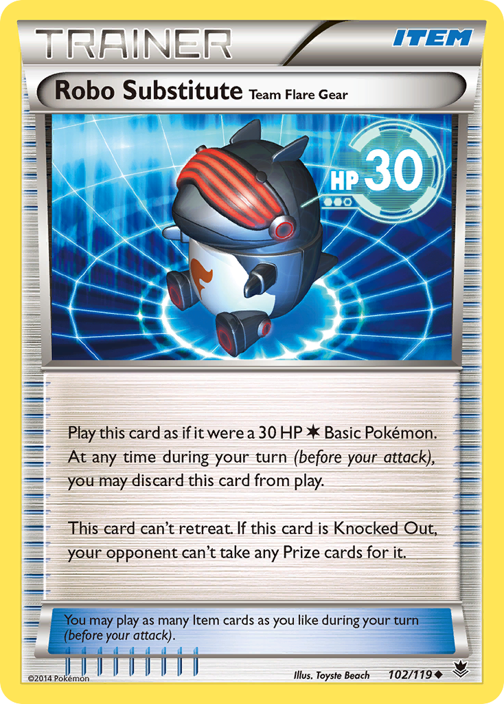 Robo Substitute Team Flare Gear — illustrated card