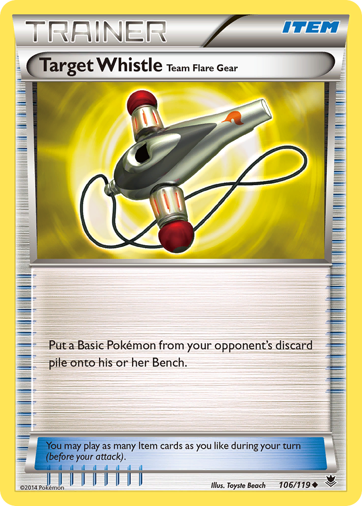 Target Whistle Team Flare Gear — illustrated card