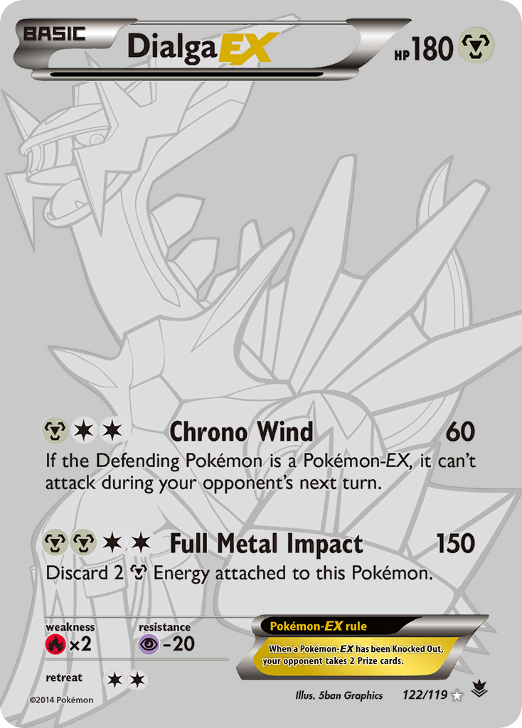 Dialga-EX — illustrated card
