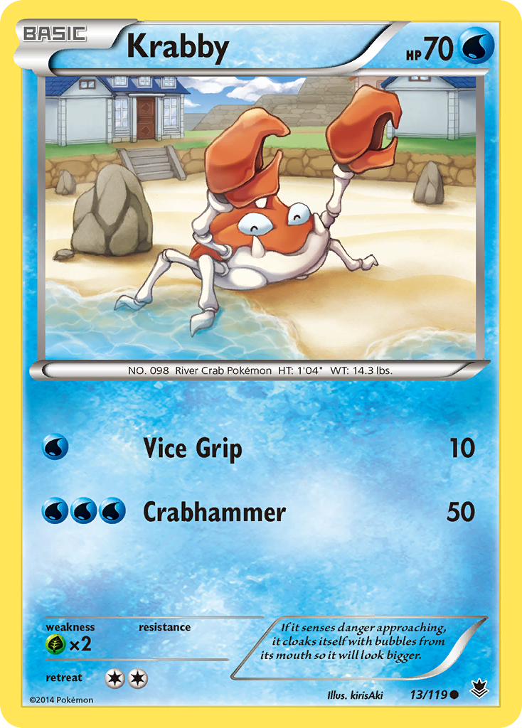 Krabby — illustrated card