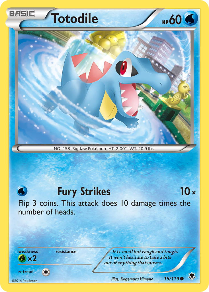 Totodile — illustrated card