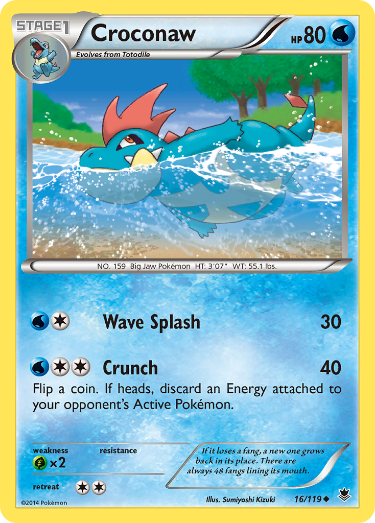 Croconaw — illustrated card