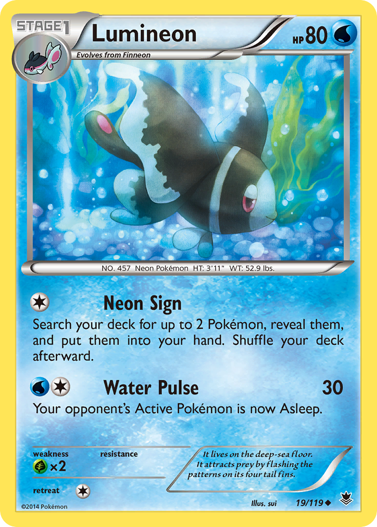 Lumineon — illustrated card