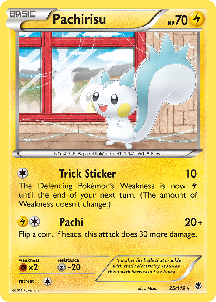 Pachirisu — illustrated card