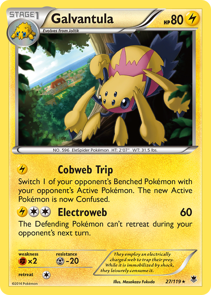 Galvantula — illustrated card