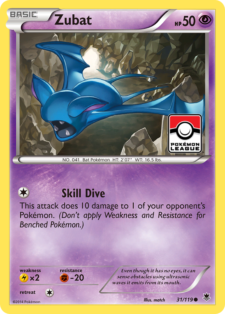 Zubat — illustrated card