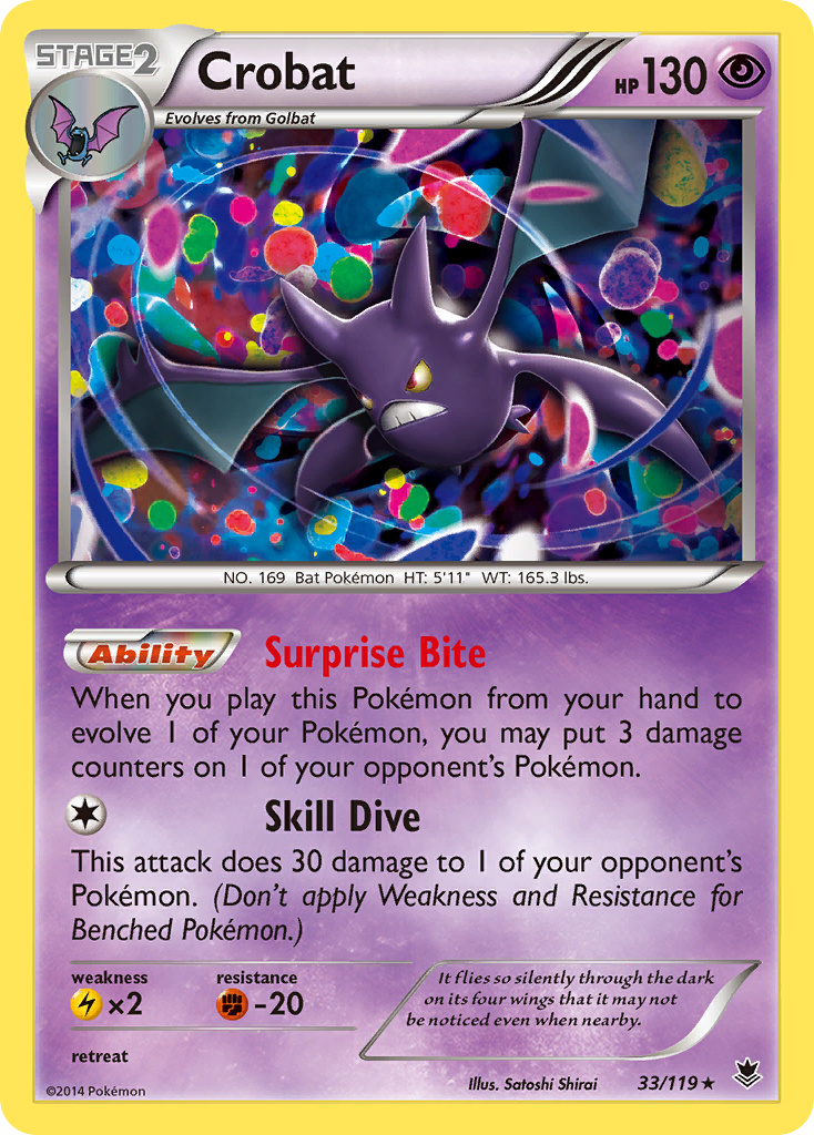 Crobat — illustrated card