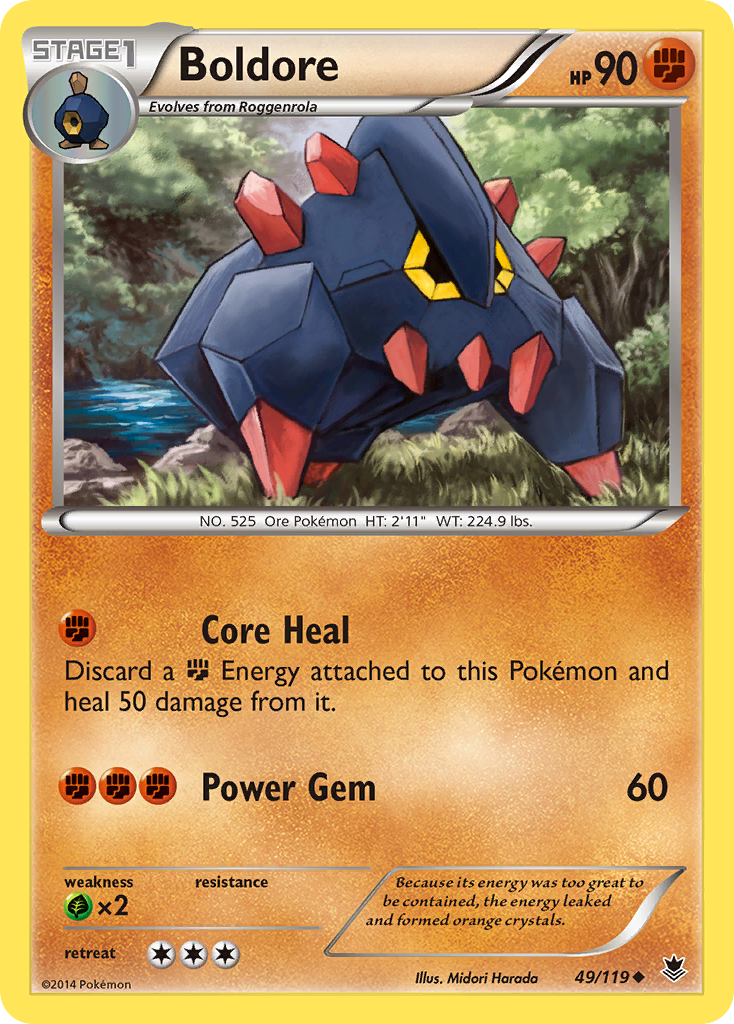 Boldore — illustrated card