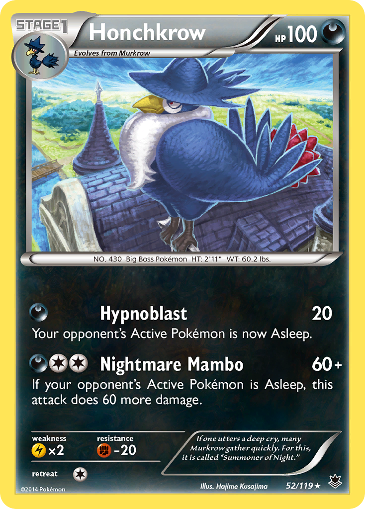 Honchkrow — illustrated card
