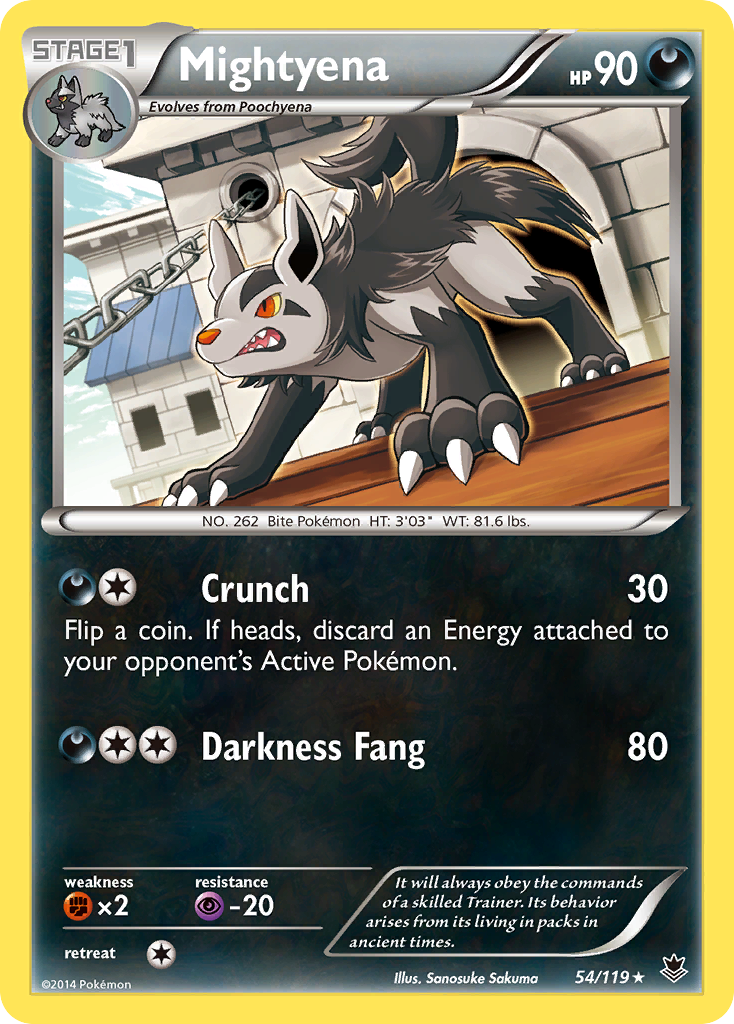 Mightyena — illustrated card