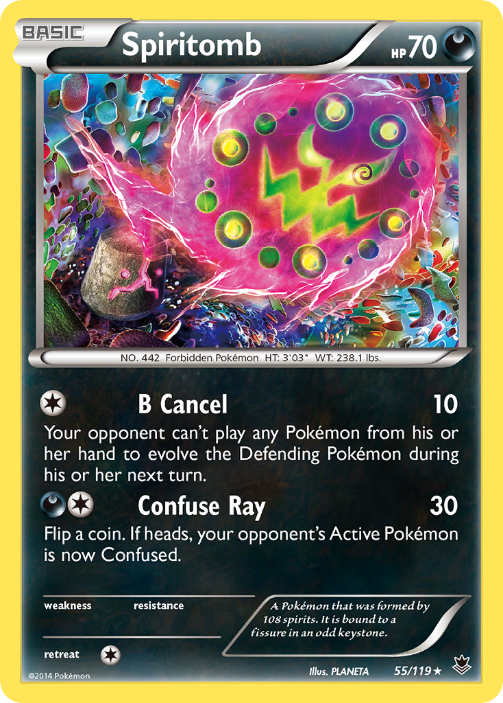 Spiritomb — illustrated card