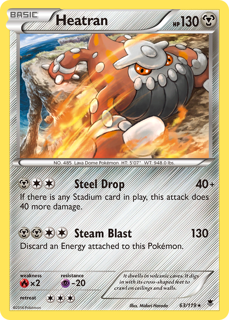 Heatran — illustrated card