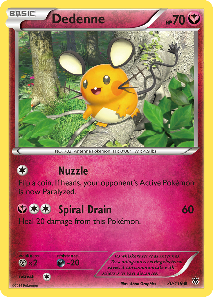 Dedenne — illustrated card