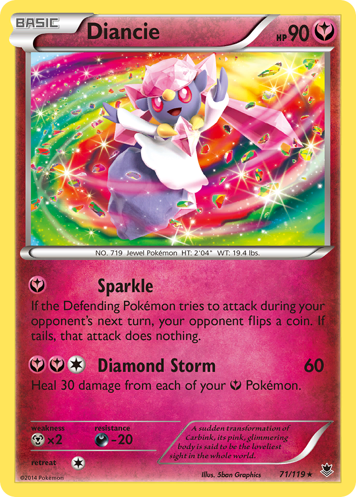 Diancie — illustrated card