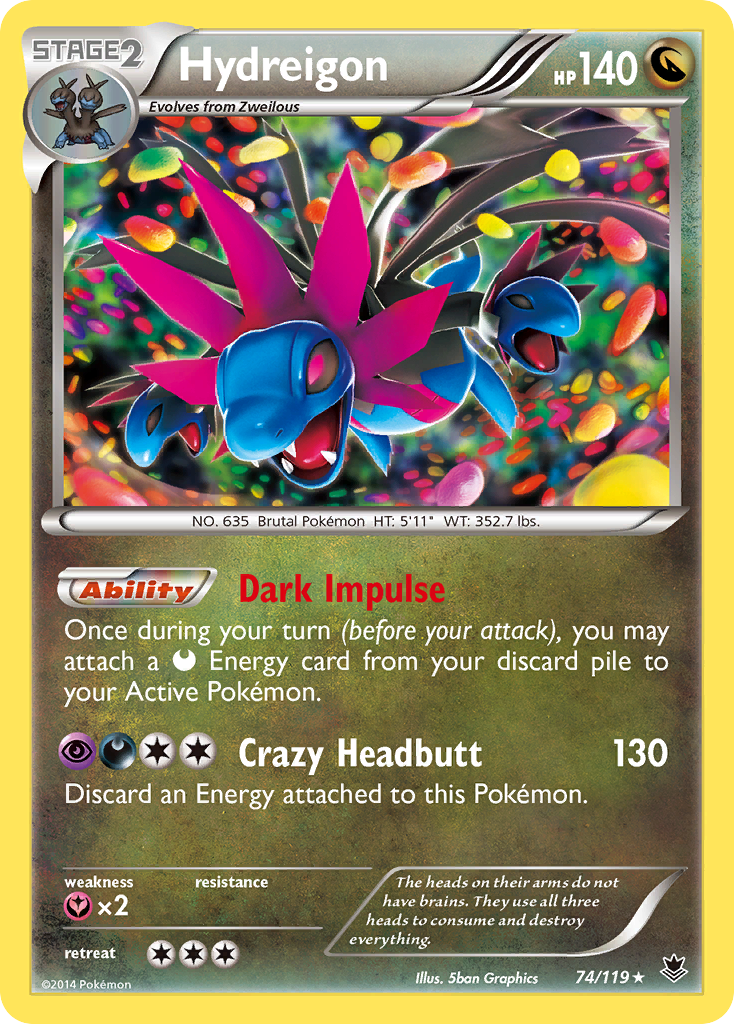 Hydreigon — illustrated card
