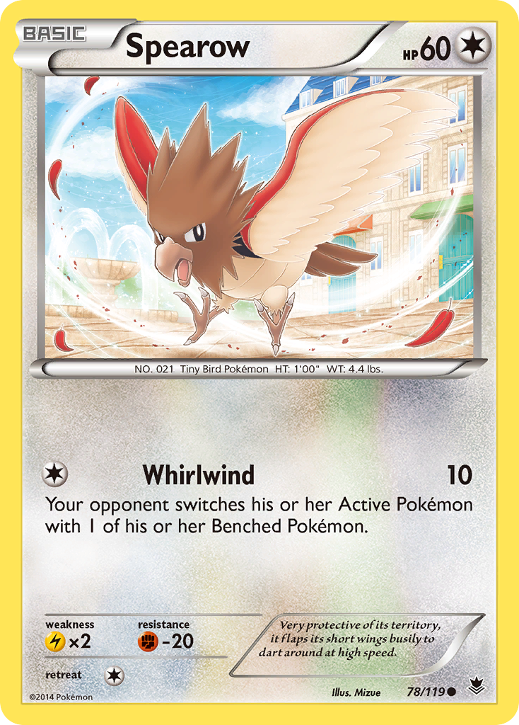 Spearow — illustrated card
