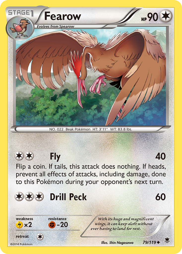 Fearow — illustrated card