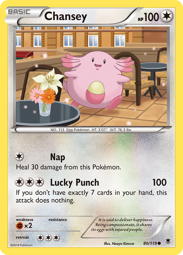 Chansey — illustrated card