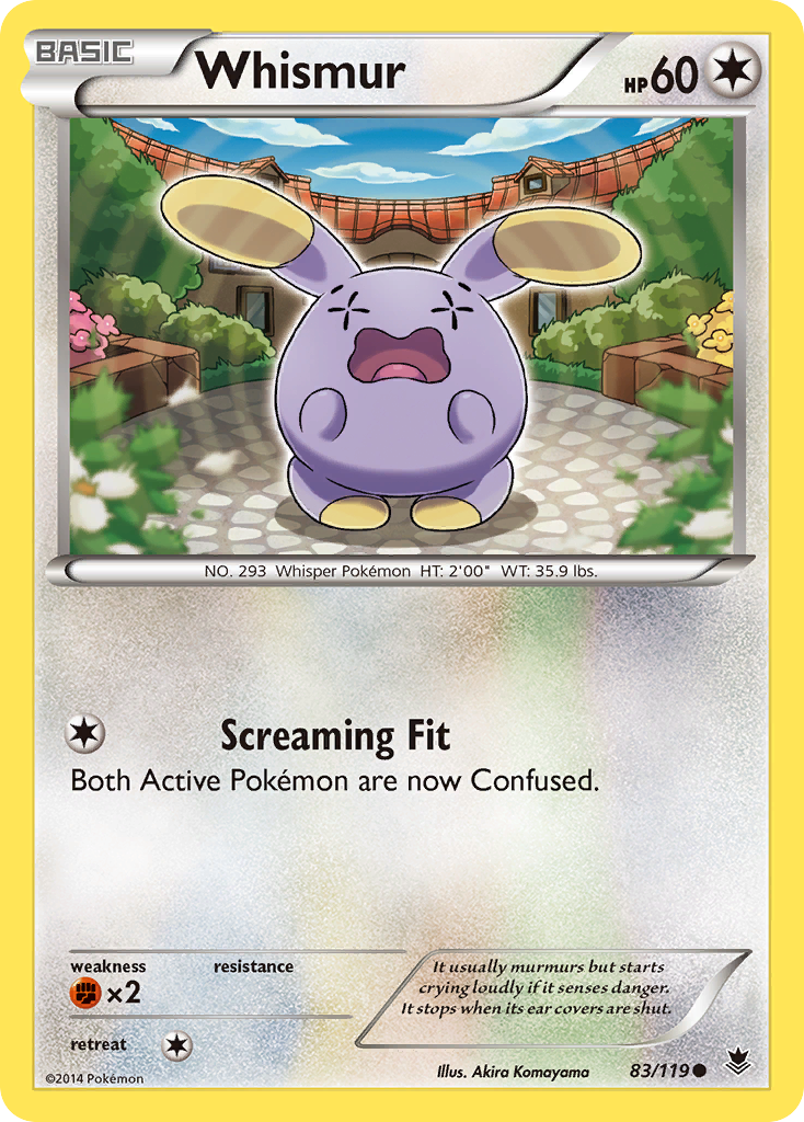 Whismur — illustrated card