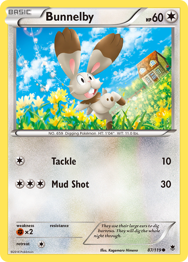 Bunnelby — illustrated card