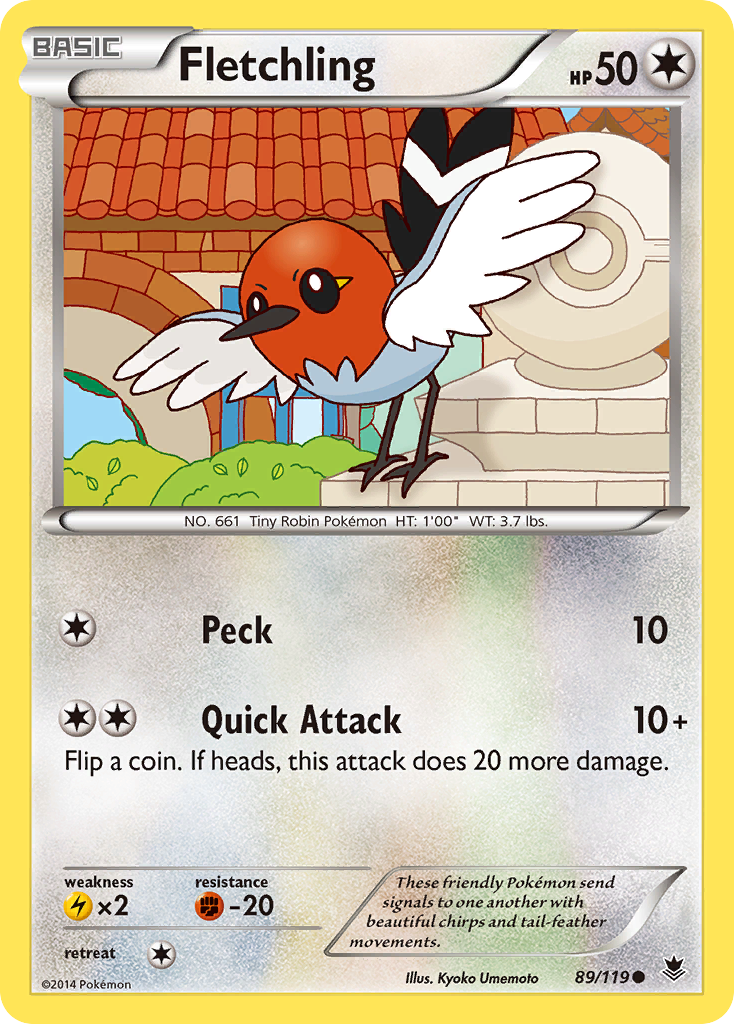 Fletchling — illustrated card