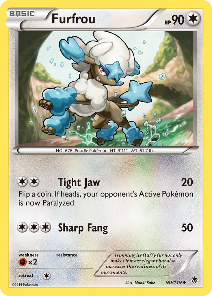 Furfrou — illustrated card
